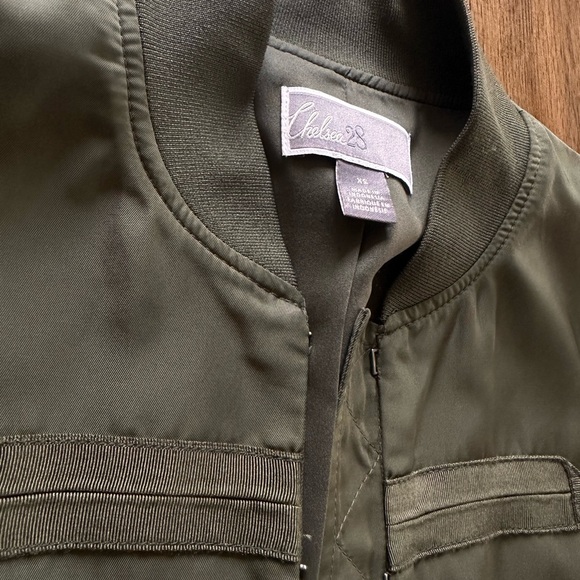 Olive Green Bomber Jacket - Picture 2 of 2